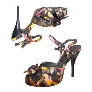 Steven by Steve Madden P-Clair Peep Toe Pumps Multicolor Size 7 Excellent Used